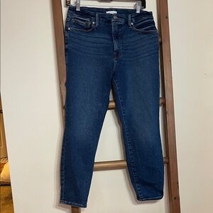 Good American Petite Women's Dark Blue Skinny Jeans